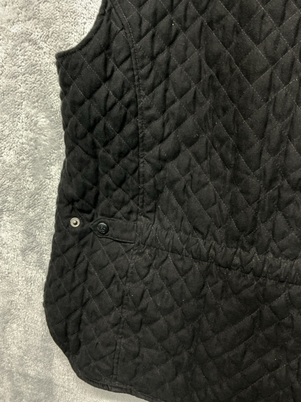 Outback Trading Co Quilted Black Vest Paisley Lined Full Zip Women’s M - Picture 11 of 13